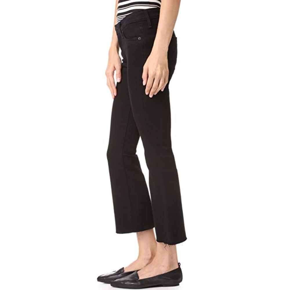 NEW • Hudson • Mia Cropped Flare Jeans Black 26 - Picture 3 of 4